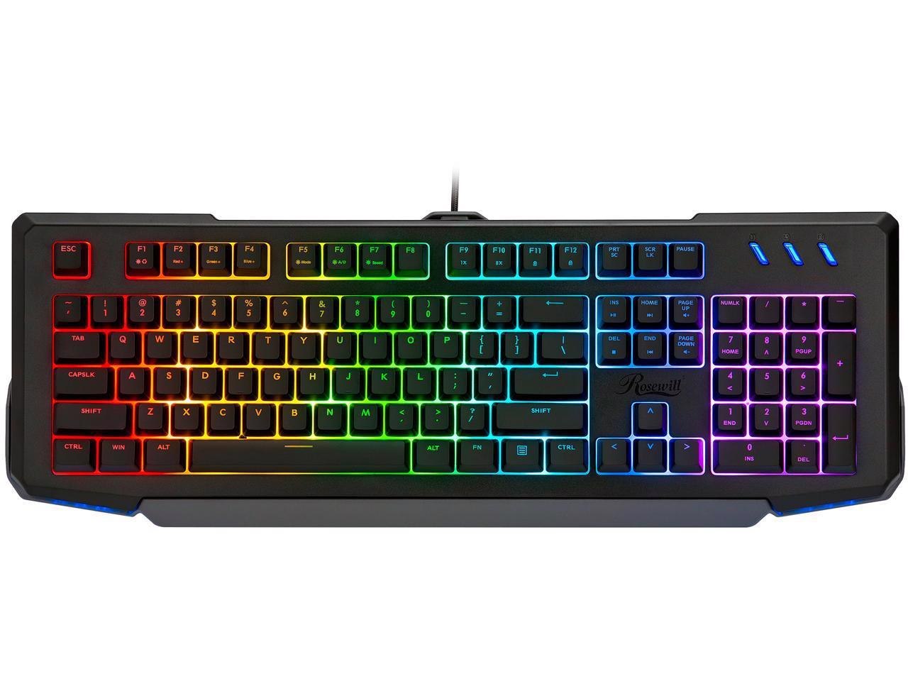 Rosewill Neon K42 RGB Membrane Mechanical Gaming Keyboard