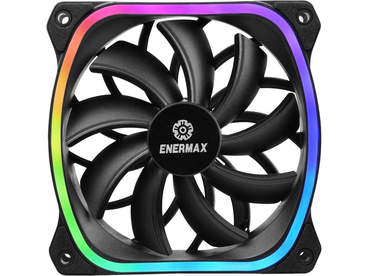 Enermax SquA 120MM Dual Light Loop RGB Led PWN Case Fan