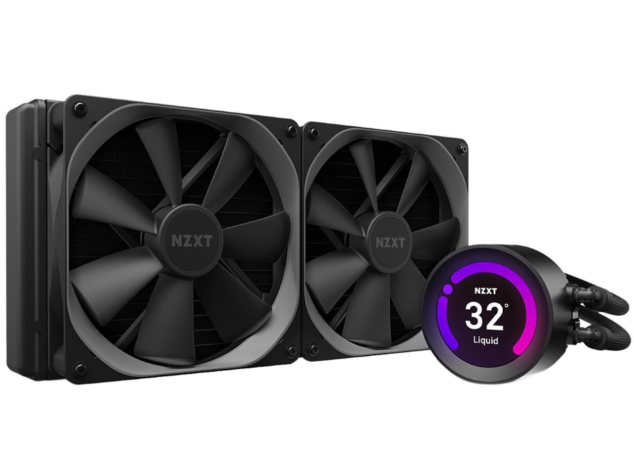 NZXT Kraken Z Series Z63 280MM - RL-KRZ63-01 - Aio RGB Cpu Liquid Cooler - Customizable LCD Display - Improved Pump - Powered BY Cam V4 - RGB Connector - Aer P 140MM Radiator Fans Lga 1700 Compatible