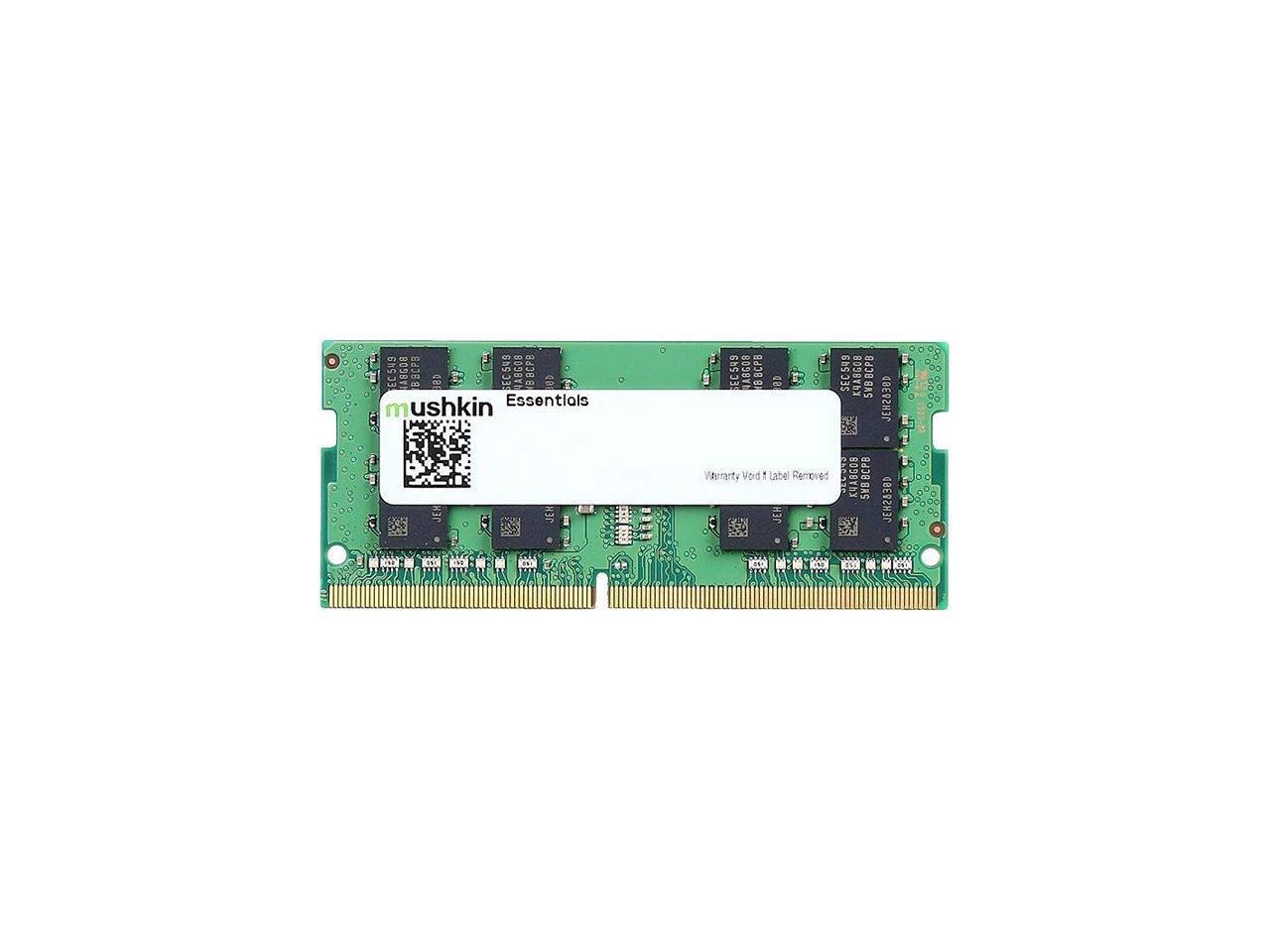 Mushkin Enhanced Essentials 64GB (2 X 32GB) 260-Pin DDR4 So-Dimm DDR4 3200 (PC4 25600) Laptop Memory Model Mes4s320nf32gx2