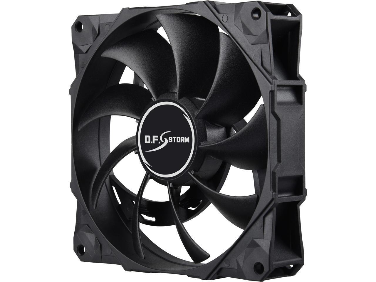 Enermax D.F. Storm 120MM Fan Dust Free Rotation Technology High Performance 3500RPM Black Ucdf12p