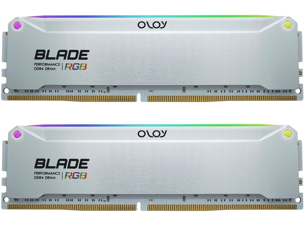 OLOy Blade (Oloy) 16GB (2 X 8GB) 288-Pin PC Ram RGB DDR4 3600 (PC4 28800) Desktop Memory Model Nd4u0836163brade