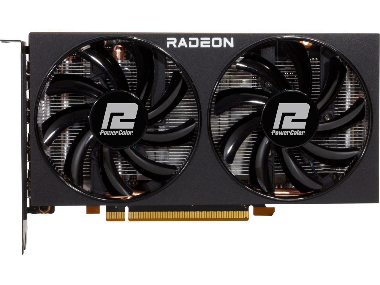 PowerColor Fighter Radeon RX 6600 8GB GDDR6 Pci Express 4.0 Atx Video Card Axrx 6600 8GBD6-3DH