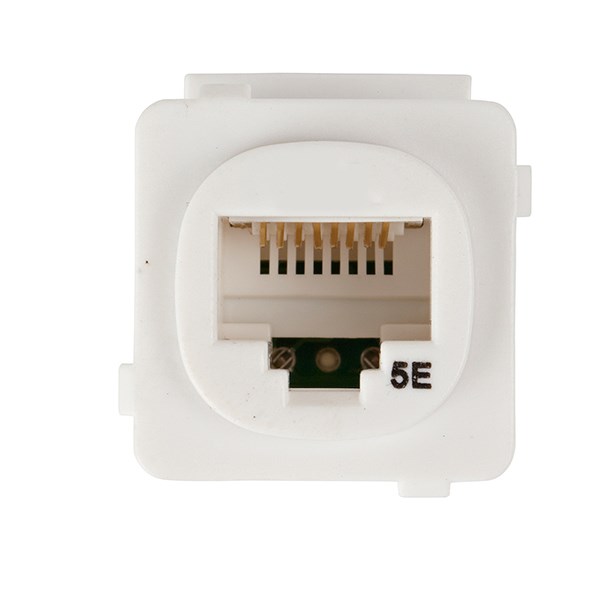 4Cabling Australian Style Cat 5E RJ45 Jack. Universal Termination. 50 Pack. White