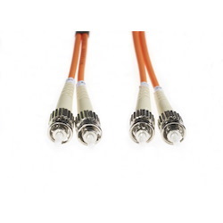 4Cabling 2M ST-ST Om1 Multimode Fibre Optic Cable: Orange