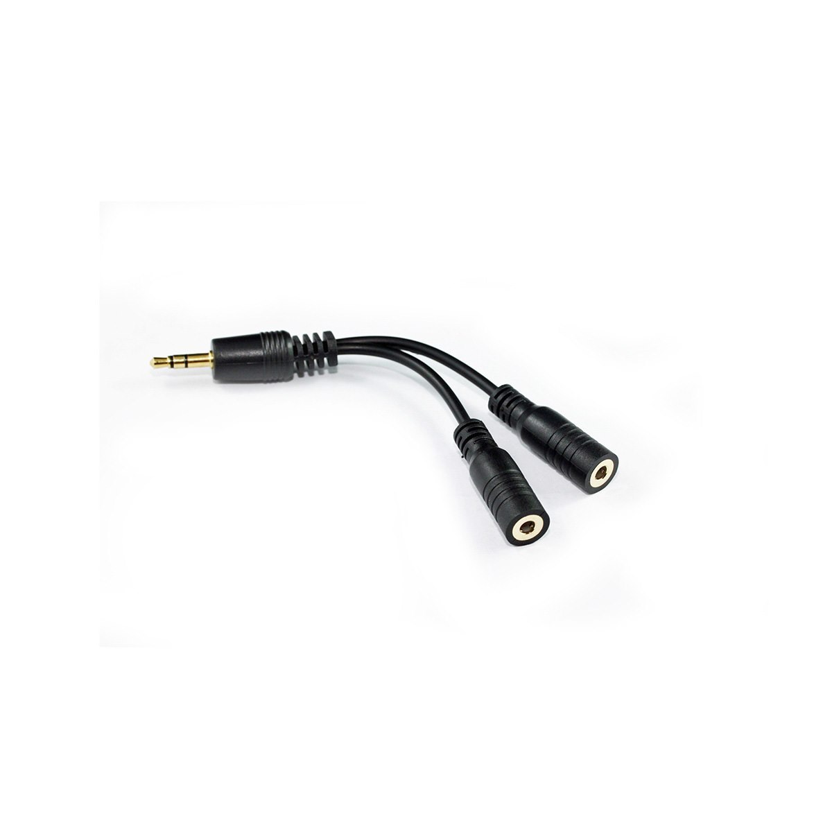 Comsol 10CM 3.5MM Stereo Male To 2 X 3.5MM Stereo Female Cable