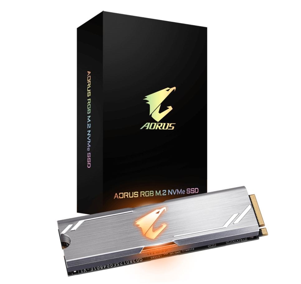 Gigabyte 256GB RGB SSD, M.2 PCIe, Up To Read 3100MB/s, Write 1050MB/s, 380TBW, 5YR WTY