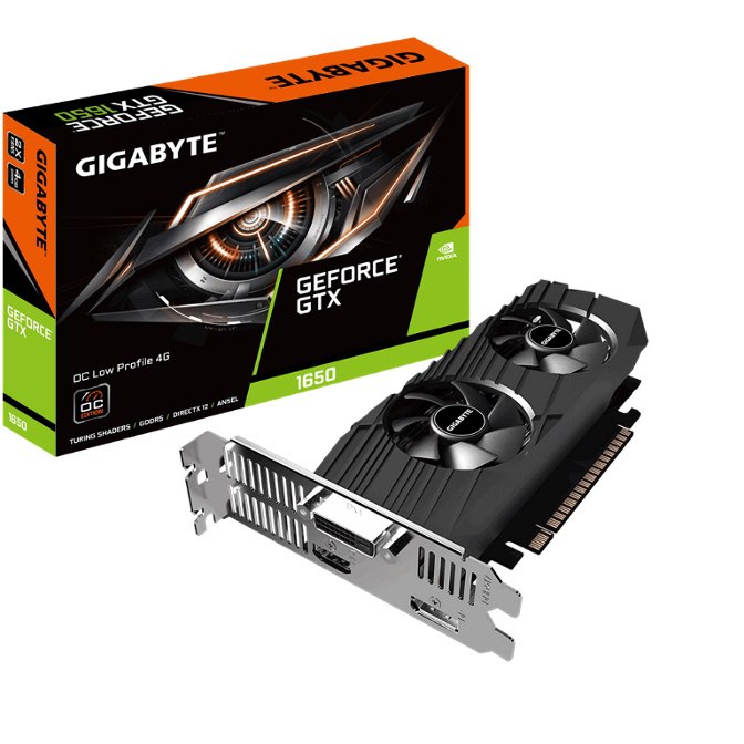 Gigabyte GF GTX 1650 PCIe X16, 4GB GDDR, Oc, Low Profile, 3YR WTY