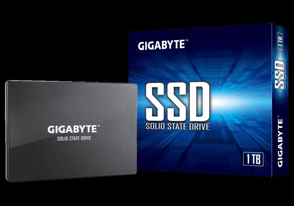 Gigabyte, SATA6.0Gb/s Int.SSD, 2.5", 1TB, Read: Up To 550MB/s(75k IOPs), Write: Up To 500MB/s(85k IOPs), 3D Nand Flash,3 Years Limited Warranty