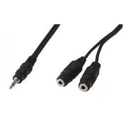 Konix Stereo 3.5MM Jack Y Splitter Cable | 10CM