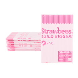 Strawbees Construction Pipes - Pink