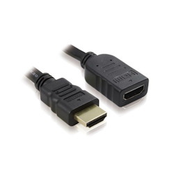 Konix 2M Premium High Speed Hdmi® Extension Cable M-F | Supports 4K@60Hz As Specified In Hdmi 2.0