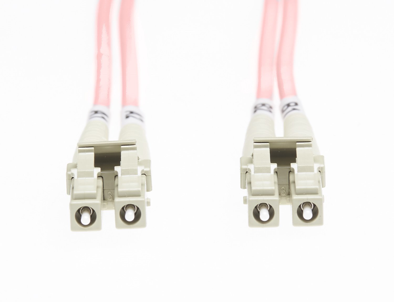4Cabling 3M LC-LC Om1 Multimode Fibre Optic Cable: Salmon Pink