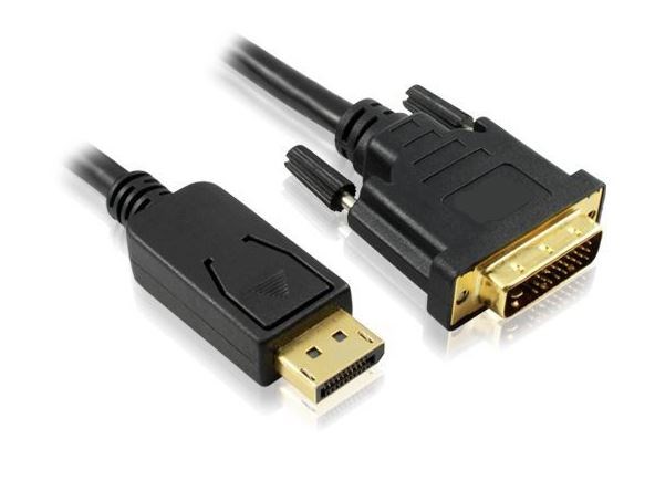 4Cabling 3M DisplayPort Male To Dvi-D Male Cable: Black