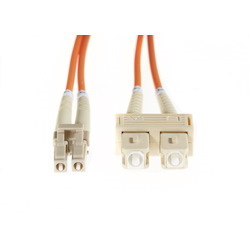 4Cabling 15M LC-SC Om1 Multimode Fibre Optic Cable: Orange