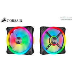 Corsair QL Series, QL120 RGB, 120MM RGB Led Fan, Single Pack