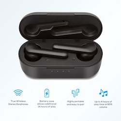 Mbeat® E2 True Wireless Earphones - Up To 4HR Play Time, 14HR Charge Case, Easy Pair