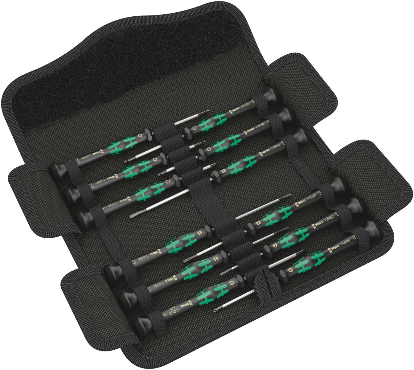 Wera Kraftform Micro Set Screwdriver Set For Electronic Applications 12 Pce