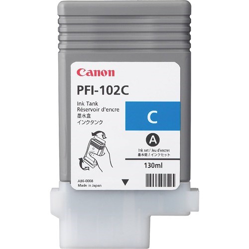 Canon PFI-102C Original Inkjet Ink Cartridge - Cyan Pack