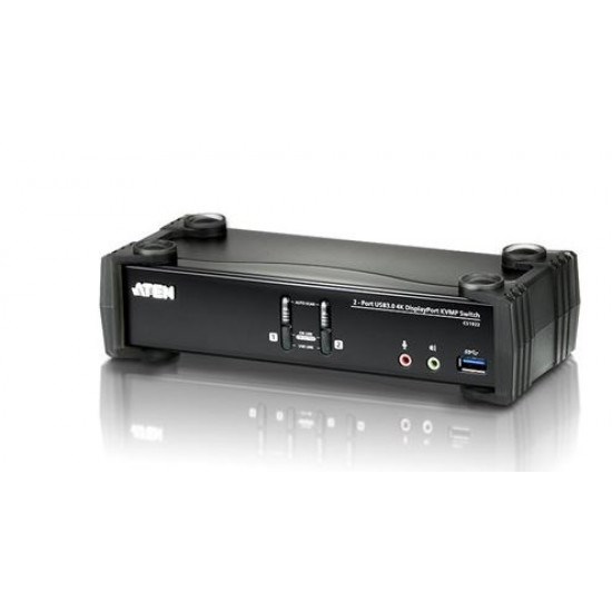 Aten (Cs1922-At-U) 2 Port Usb 4K DisplayPort KVMP Usb 3.0 Switch