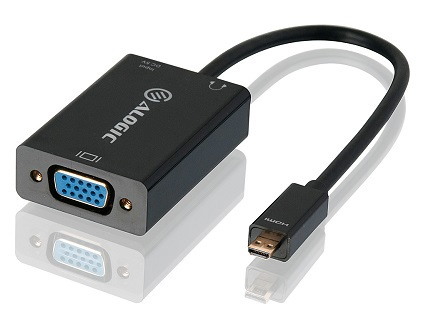 Alogic 15CM Micro Hdmi To Vga Adapter With 3.5MM Audio - Male To Female (Full HD -1920 X 1080)