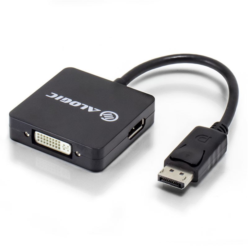 Alogic 3In1 DisplayPort To DisplayPort Hdmi Dvi Adapter Male To 3Female