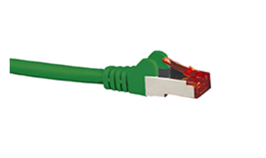 Hypertec Cat6a Shielded Cable 10M Green Color 10GbE RJ45 Ethernet Network Lan S/FTP Copper Cord 26Awg LSZH Jacket