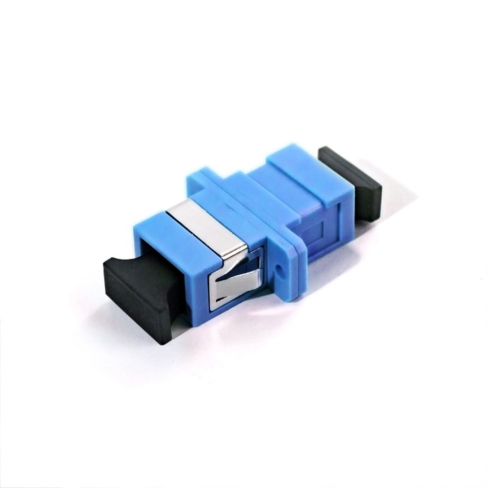 Serveredge SC Female To SC Female Single Mode Simplex Os2 Fibre Adapter-BLUE