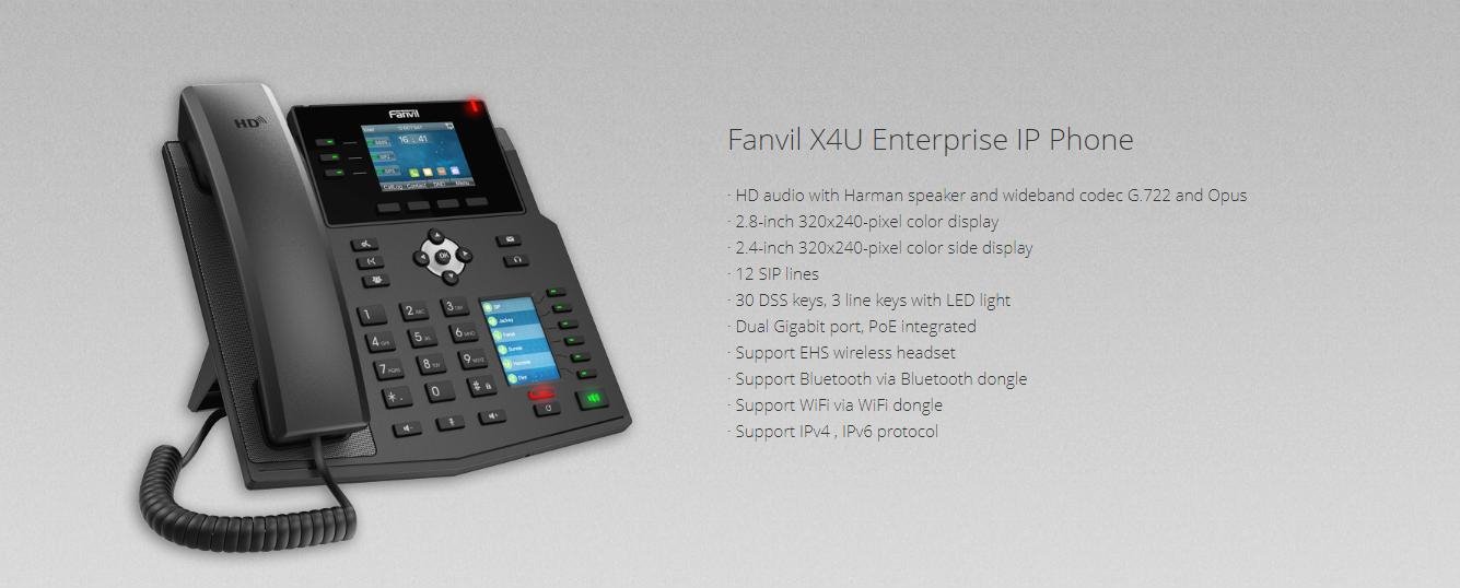 Fanvil X4U ENTERPRISE IP PHONE