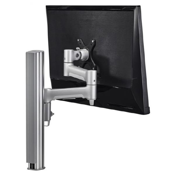 Atdec Awm Single Monitor Arm Solution - 460MM Articulating Arm - 400MM Post - F Clamp - Silver