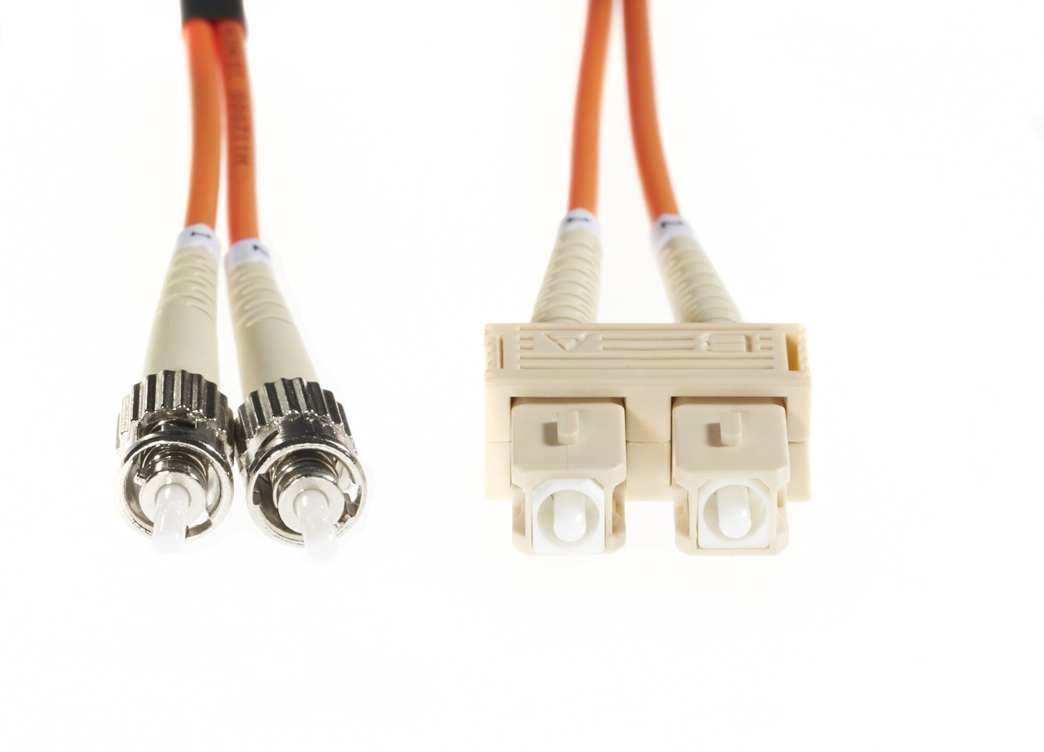 4Cabling 1M SC-ST Om1 Multimode Fibre Optic Cable: Orange