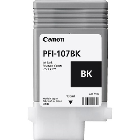 Canon PFI-107BK Original Inkjet Ink Cartridge - Black - 1 / Pack