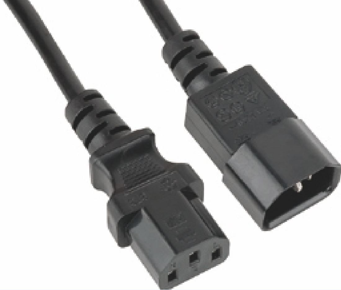 Astrotek Power Cable 2M - Male To Female Monitor To PC Or Pc/Ups To Device