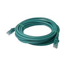 8Ware Cat 6A Utp Ethernet Cable, Snagless - 7M Green
