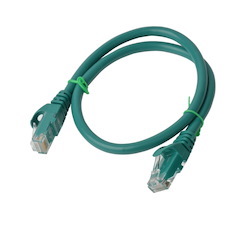 8Ware Cat 6A Utp Ethernet Cable, Snagless&#160; - 0.5M (50CM) Green