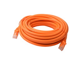 8Ware Cat 6A Utp Ethernet Cable, Snagless&#160; - 10M Orange