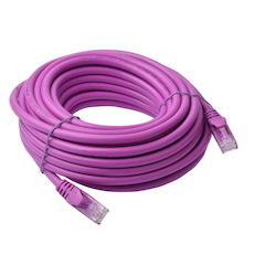 8Ware Cat 6A Utp Ethernet Cable, Snagless&#160; - 10M Purple