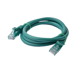 8Ware Cat 6A Utp Ethernet Cable, Snagless&#160; - 1M (100CM) Green