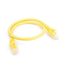8Ware Cat 6A Utp Ethernet Cable, Snagless&#160; - Yellow 0.25M