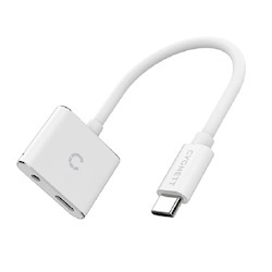 Cygnett Usb-C Audio & Charge Adapter - White (CY2866PCCPD), 3.5MM Headphones To Usb-C Connection, Wide-Ranging Compatibility, Usb-C PD Fast Charging