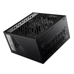 Msi MPG A1000g Pcie5 1000W Atx Power Supply Unit, 80 Plus Gold, Fully Modular Flat Cables, 0 RPM Mode, Active PFC Design