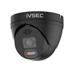 Ivsec Turret Ip Cam 8MP 25FPS 2.8 Lens Full Colour Adv Det Adv Ivs Black
