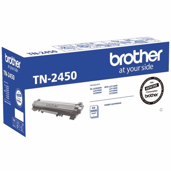 Brother TN-2450 High Toner HL-L2350DW L2375DW 2395DW MFC-L2710DW 2713DW 2730DW 2750DW 3K