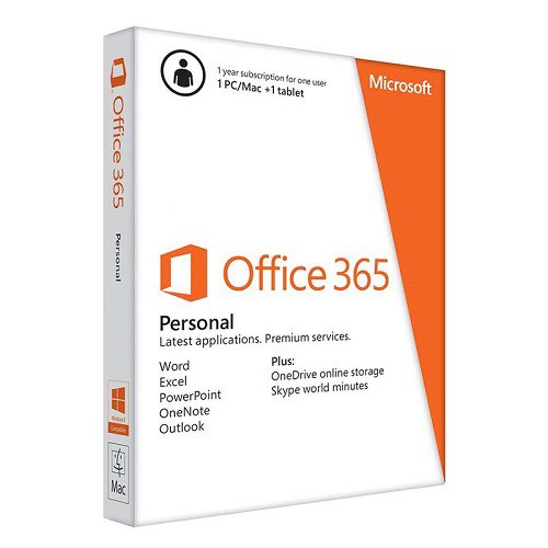 Microsoft Office 365 Personal 32/64-bit - Subscription Licence - 1 Person - 1 Year