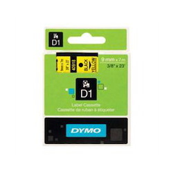 Dymo D1 Label Cassette 9MM X 7M - Black On Yellow