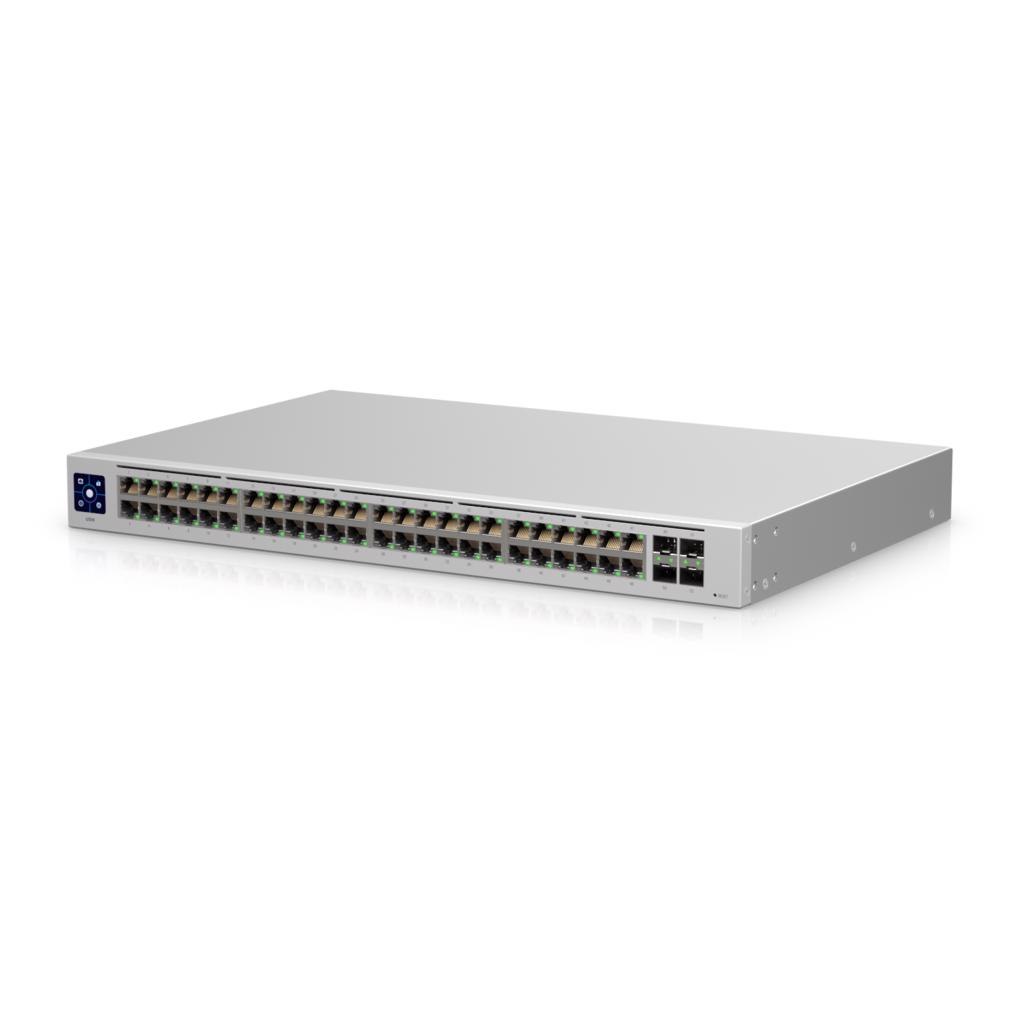 Ubiquiti UniFi 48 Port Managed Gigabit Layer2 & Layer3 Switch - 48X Gigabit Ethernet Ports 4X SFP Port Touch Display