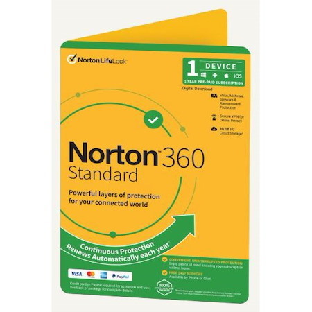 Norton 360 Standard Empower 10GB Au 1 User 1 Device