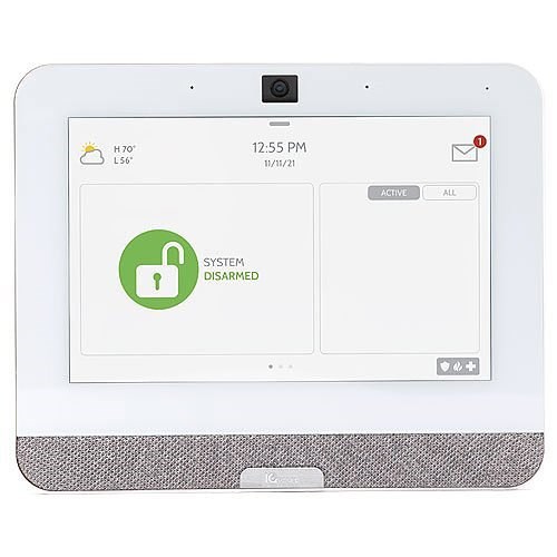 Qolsys IQ Panel 4 Wireless Touchscreen Control Panel for PowerG and Legacy 433 MHz Sensors (Built-In Alarm.com Cellular Verizon LTE Communicator)