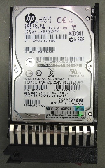 HPE 72 GB Hard Drive - 2.5" Internal - SAS (6Gb/s SAS)