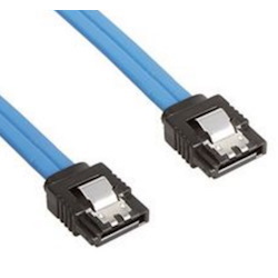 Astrotek Sata 3.0 Data Cable 30CM Male To Male Straight 180 To 180 Degree With Metal Lock 26Awg Blue ~CB8W-FC-5080